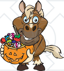 halloween horse clipart pictures