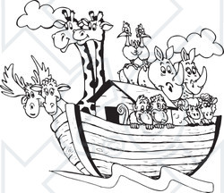 Noahs Ark Coloring Pages Sketch Coloring Page