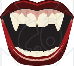 Royalty-Free (RF) Clipart Illustration of an Open Mount With Red Lips ...